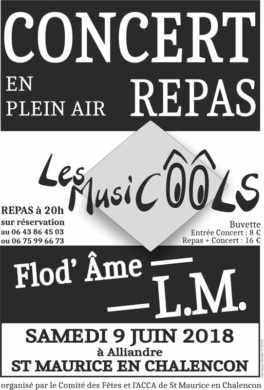 Musicôôls avec le groupe Rock LM : repas et concert